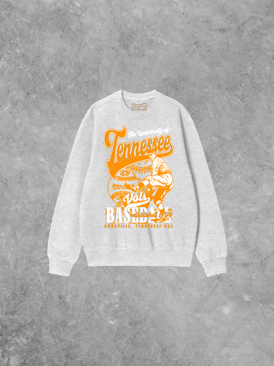 Underground Original Design: Tennessee Volunteers Baseball Boxy Cotton Sweatshirt