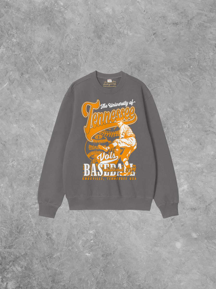 Underground Original Design: Tennessee Volunteers Baseball Boxy Cotton Sweatshirt