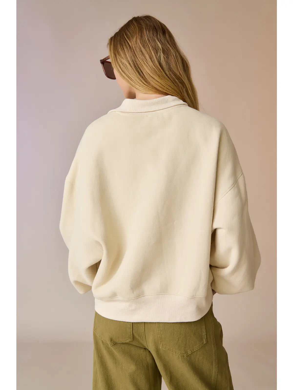 Valerie Half-Zip Oversized Pullover