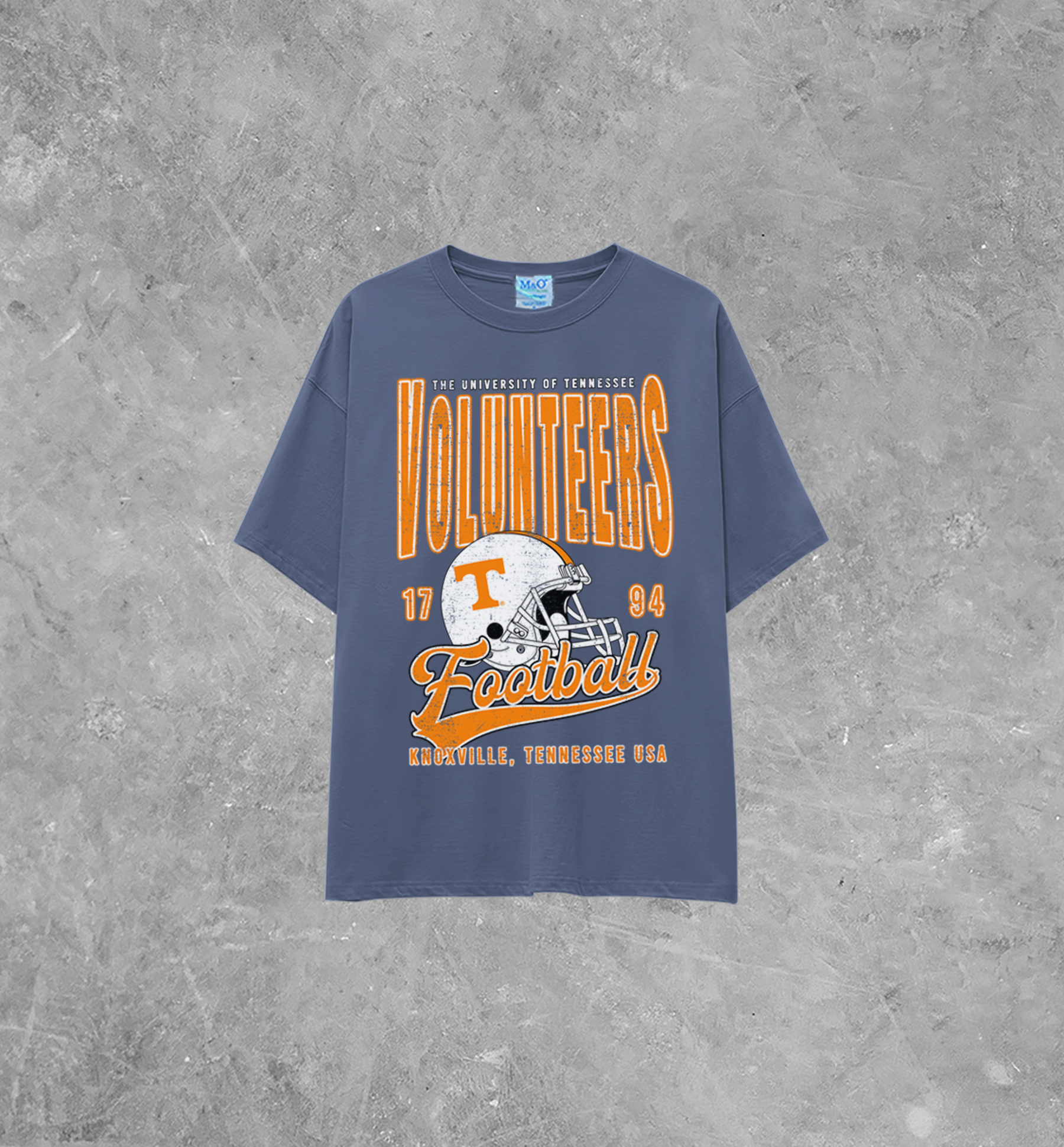 Tennessee Volunteers Football Lightweight M&O Cotton TShirt