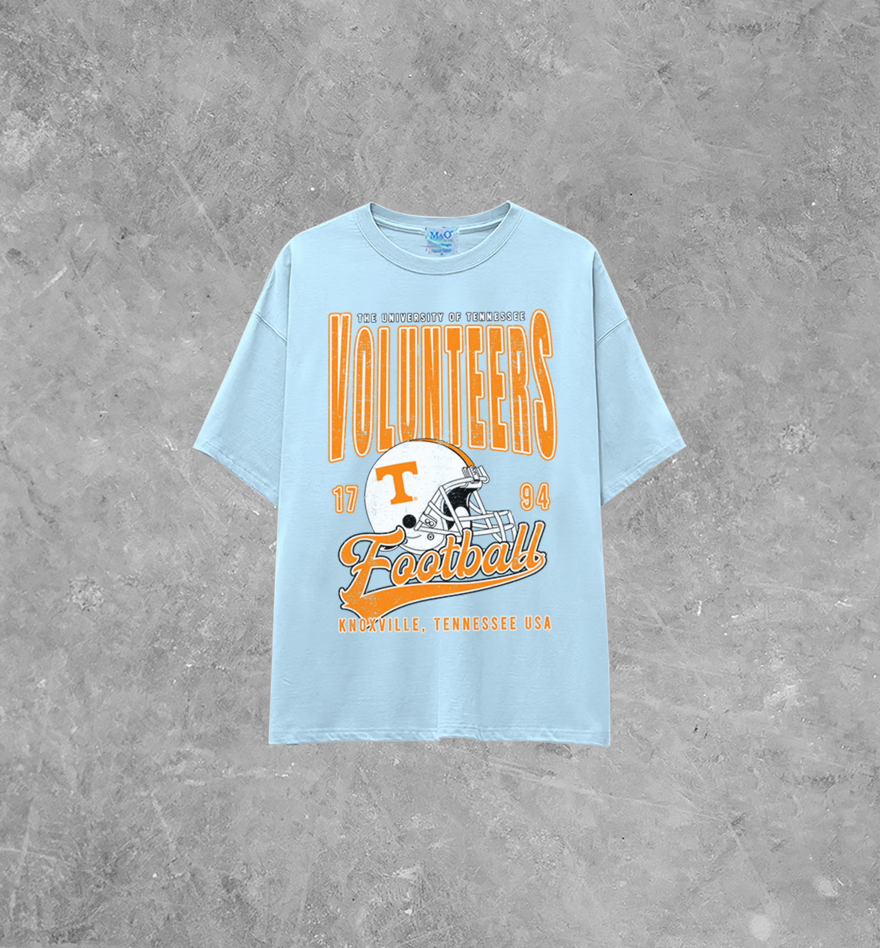 Tennessee Volunteers Football Lightweight M&O Cotton TShirt