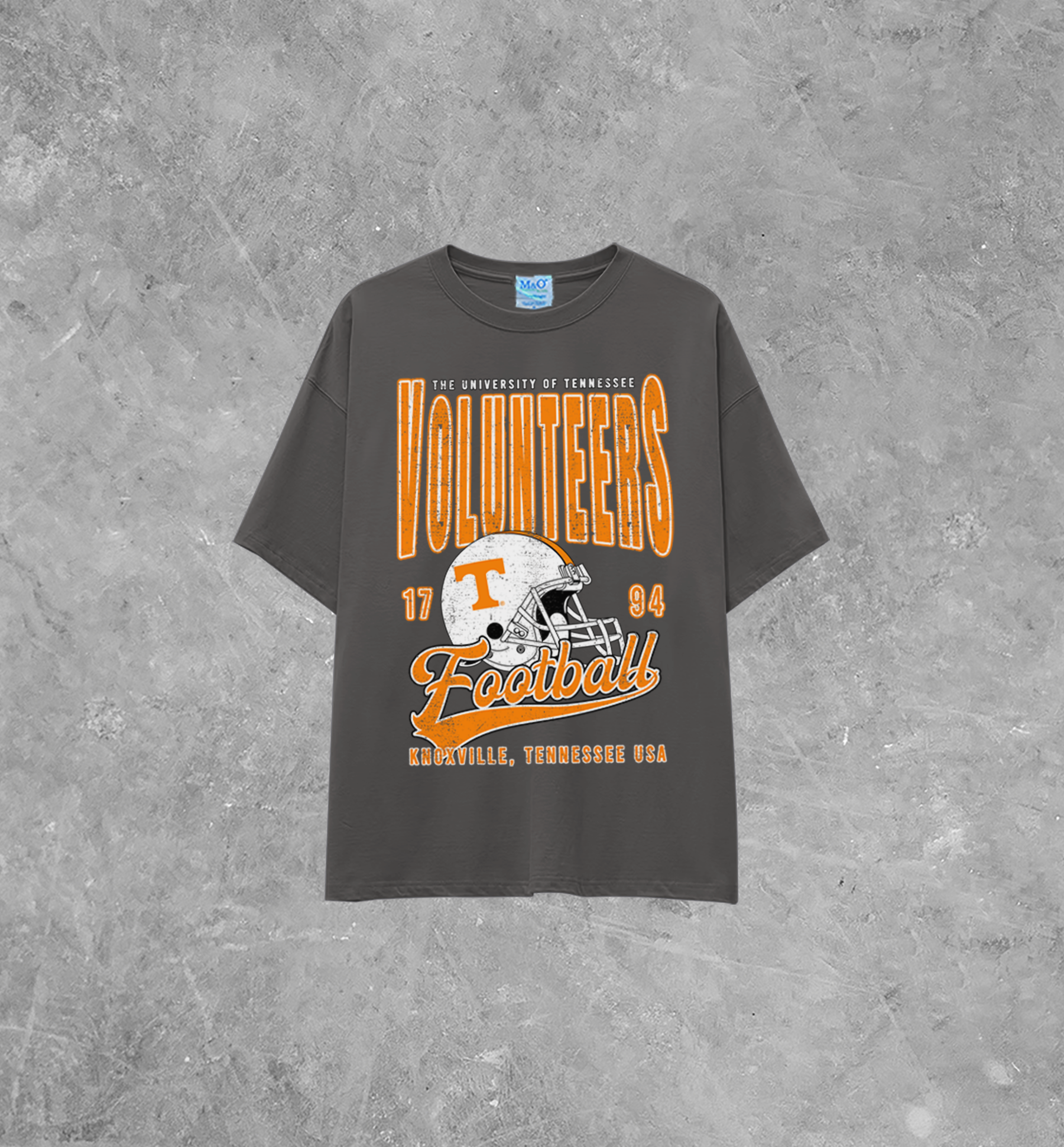 Tennessee Volunteers Football Lightweight M&O Cotton TShirt