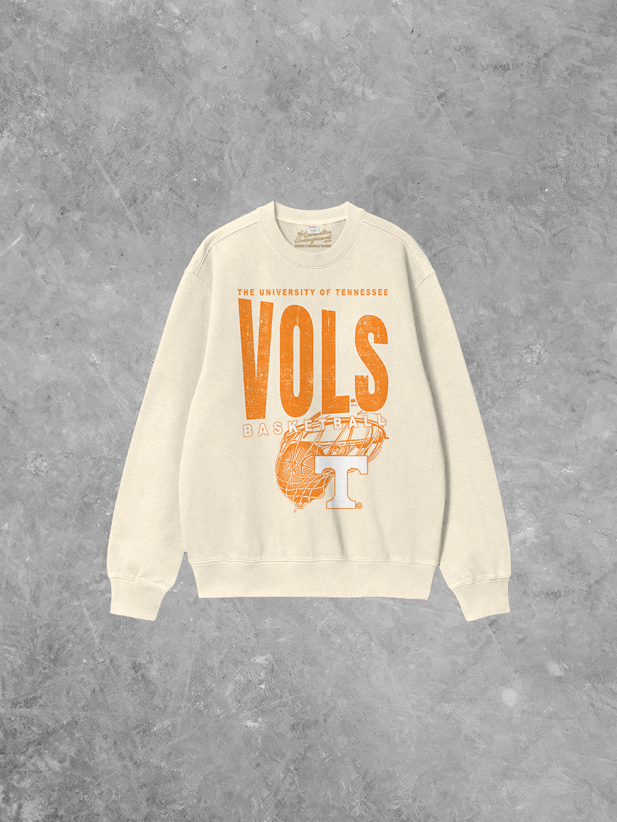 Underground Original Design: Tennessee Vols Basketball Boxy Cotton Sweatshirt