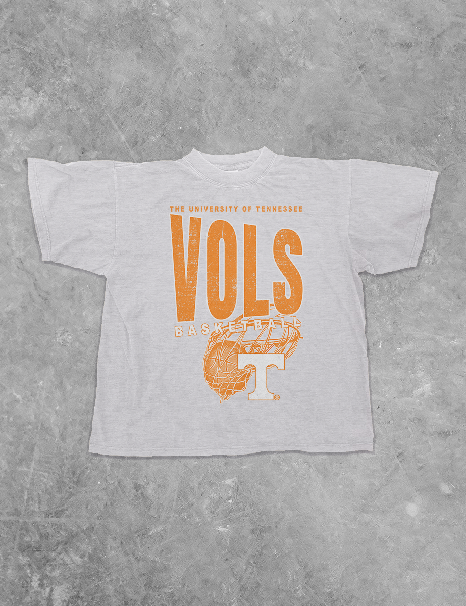 Underground Original Design: Tennessee Vols Basketball Boxy Cotton TShirt