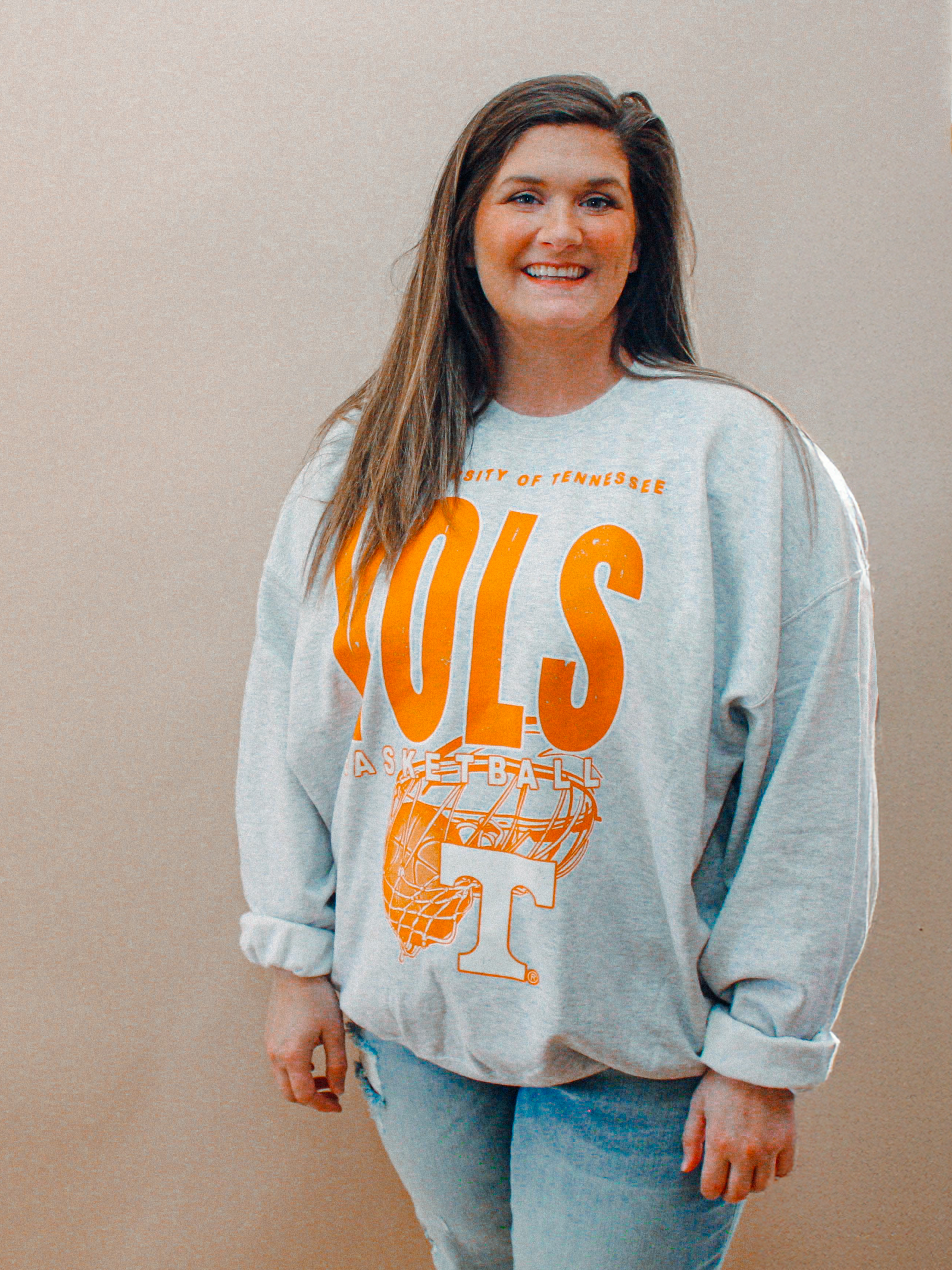 Underground Original Design: Tennessee Vols Basketball Boxy Cotton Sweatshirt