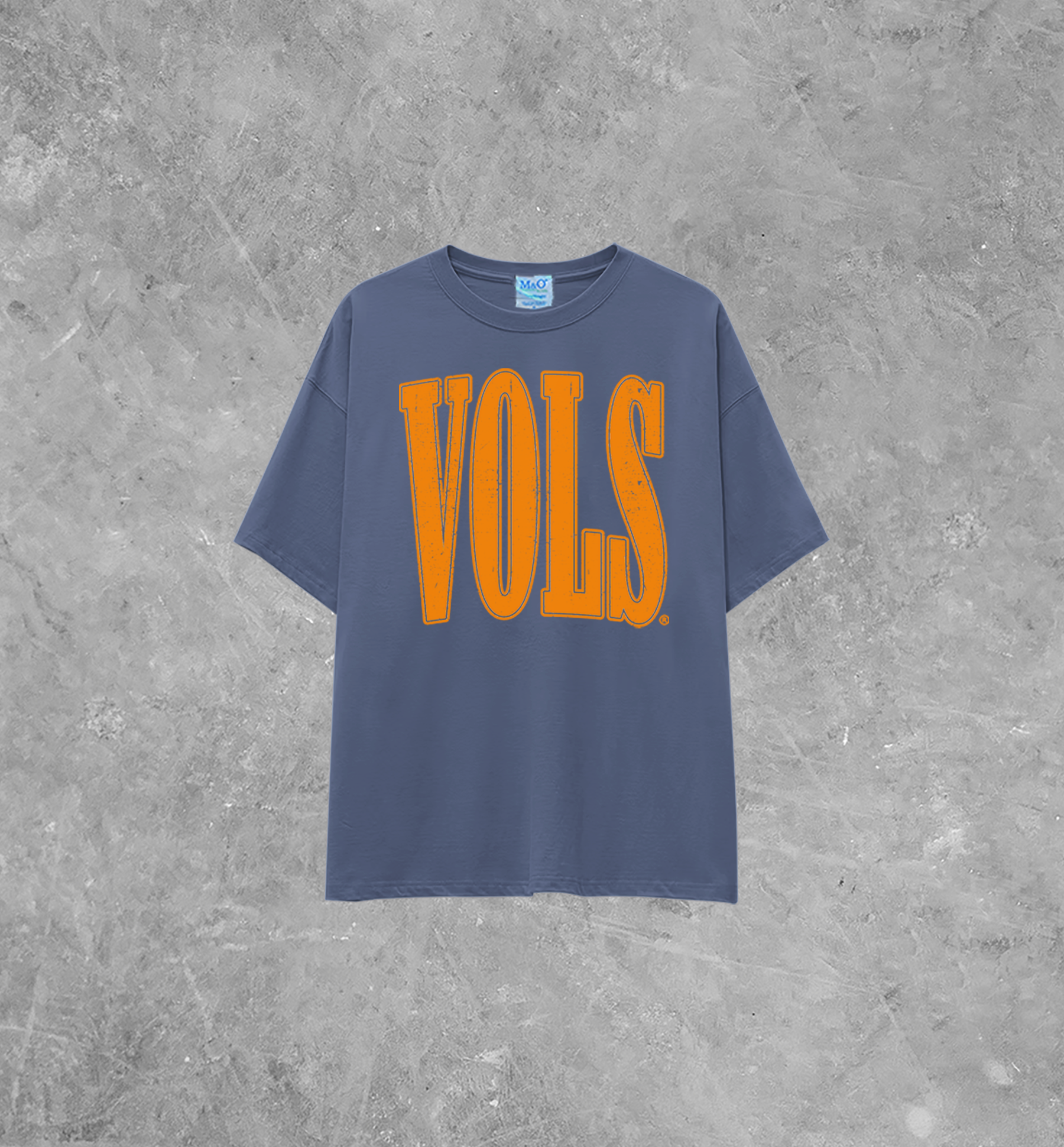 Tennessee VOLS, Block Letter Lightweight M&O Cotton TShirt