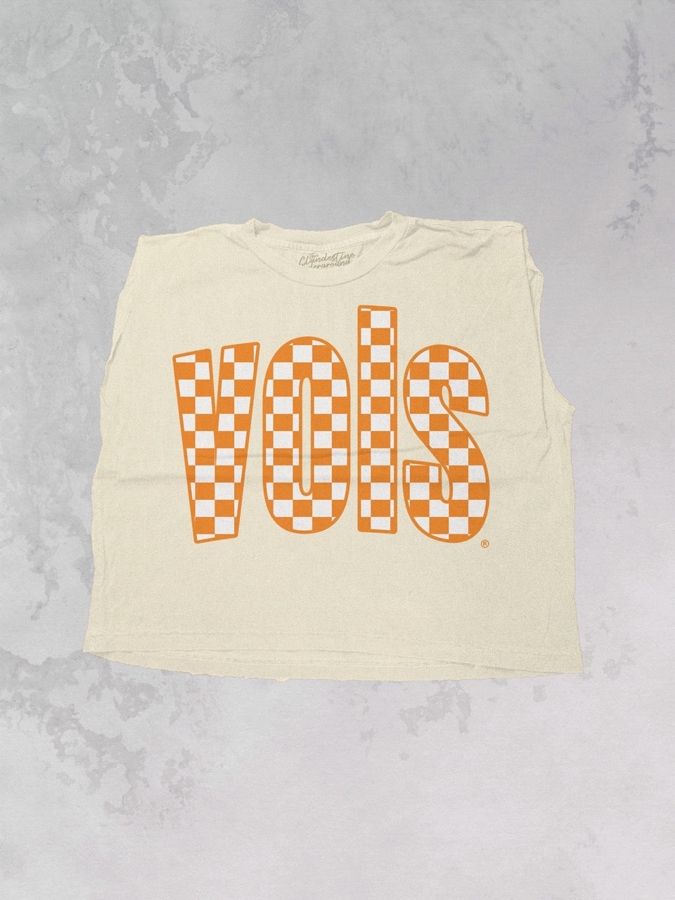 Underground Original Design: Tennessee VOLS Checkerboard Muscle Tank