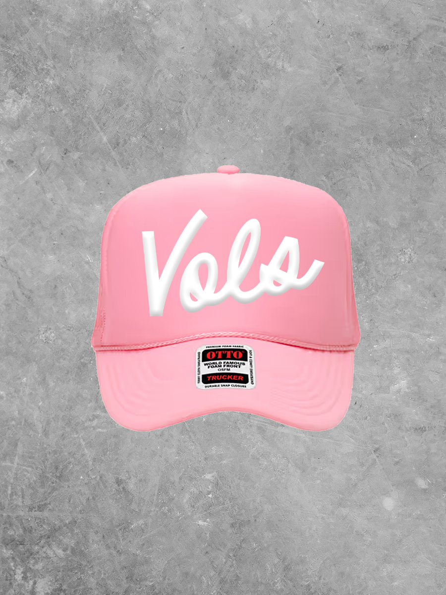 Vols Cursive Lettering, PUFF TN Game Day Trucker Hat