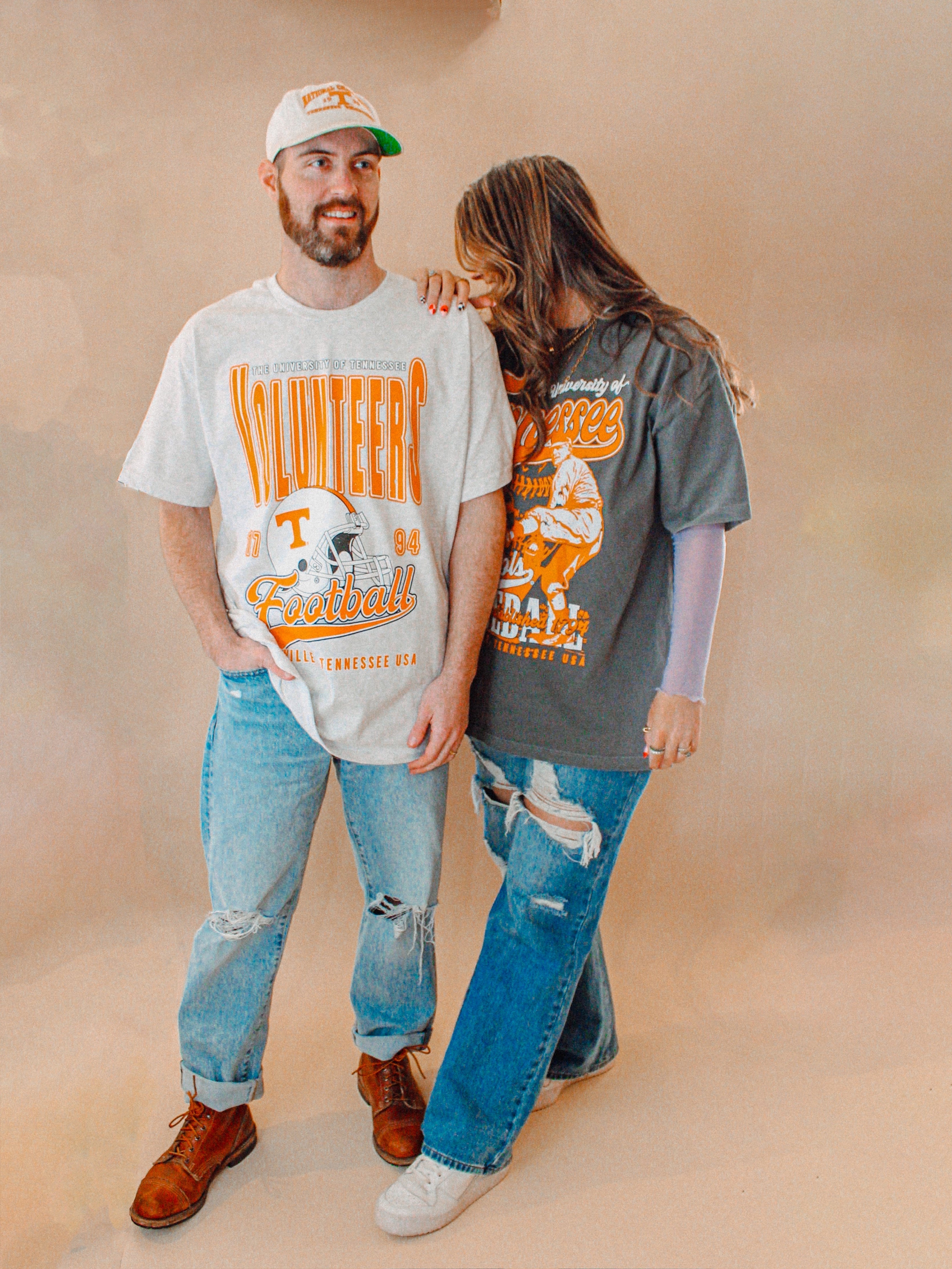 Underground Original Design: Tennessee Volunteers Football Boxy Cotton TShirt