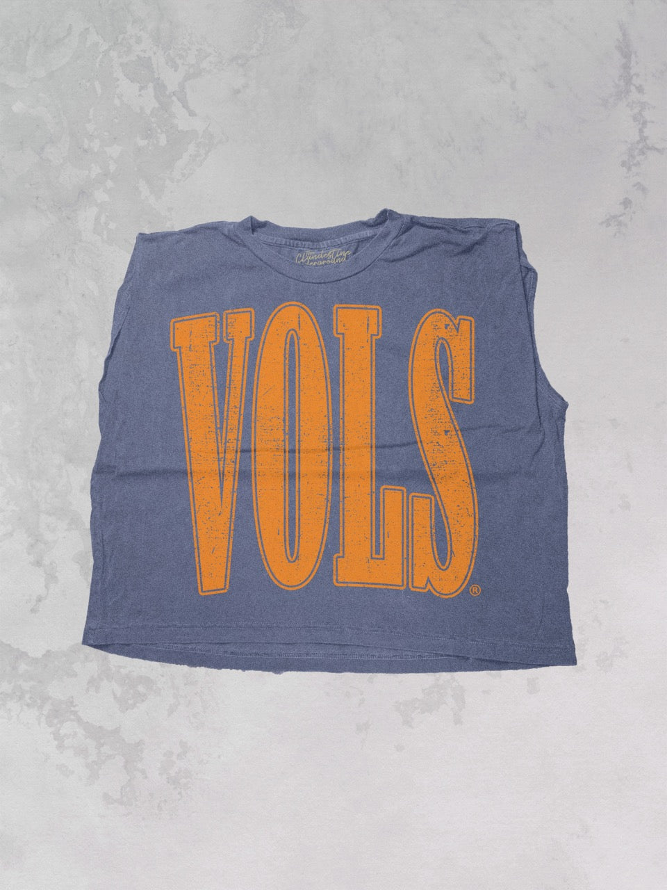 Underground Original Design: Tennessee VOLS Block Cropped Muscle Tank