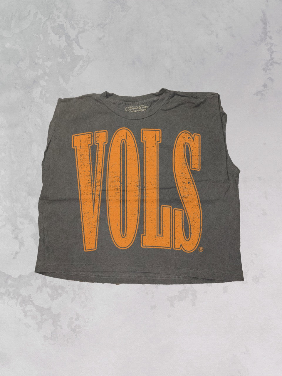 Underground Original Design: Tennessee VOLS Block Cropped Muscle Tank