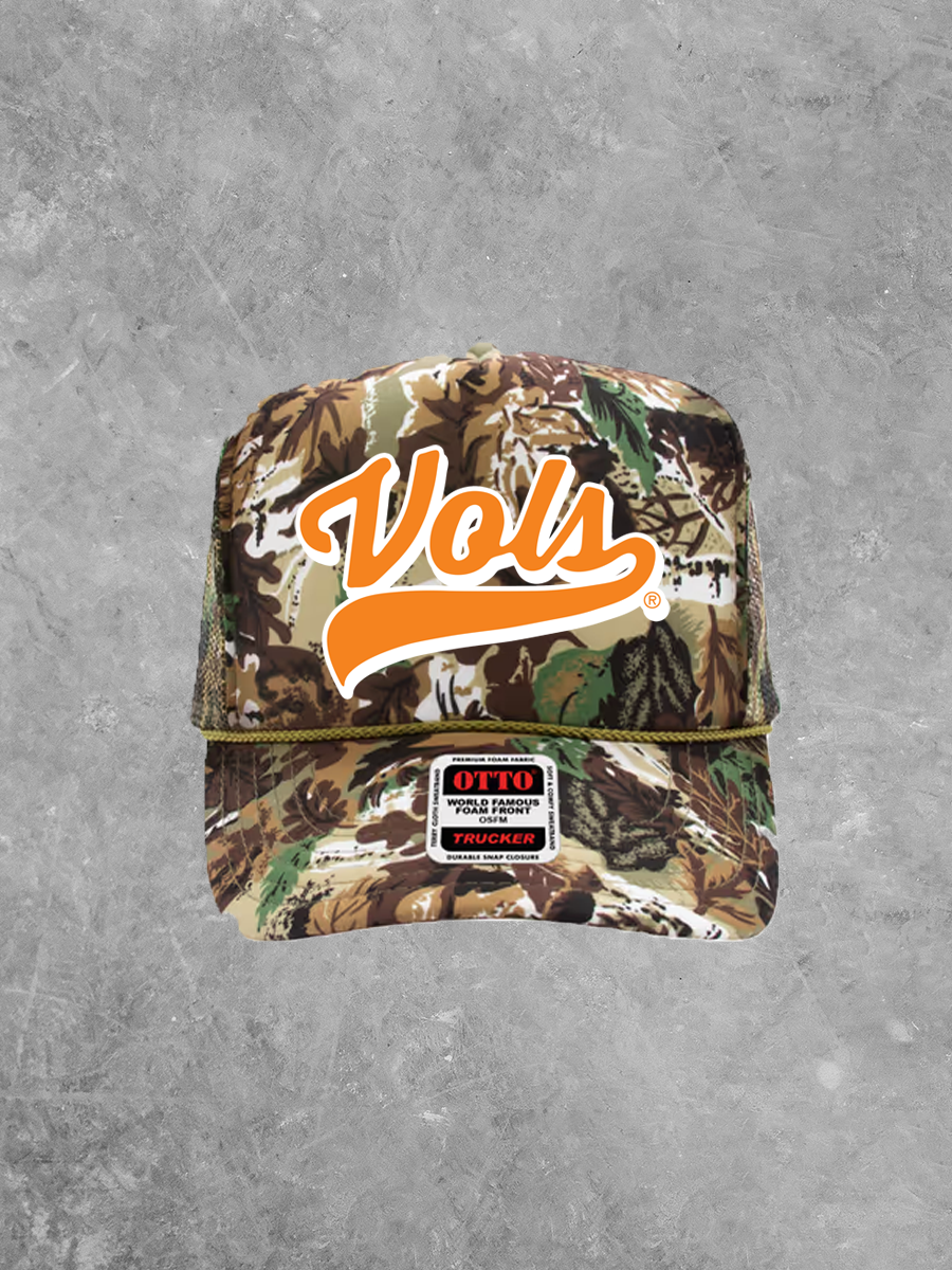 Vols Script, Orange & White Game Day Trucker Hat