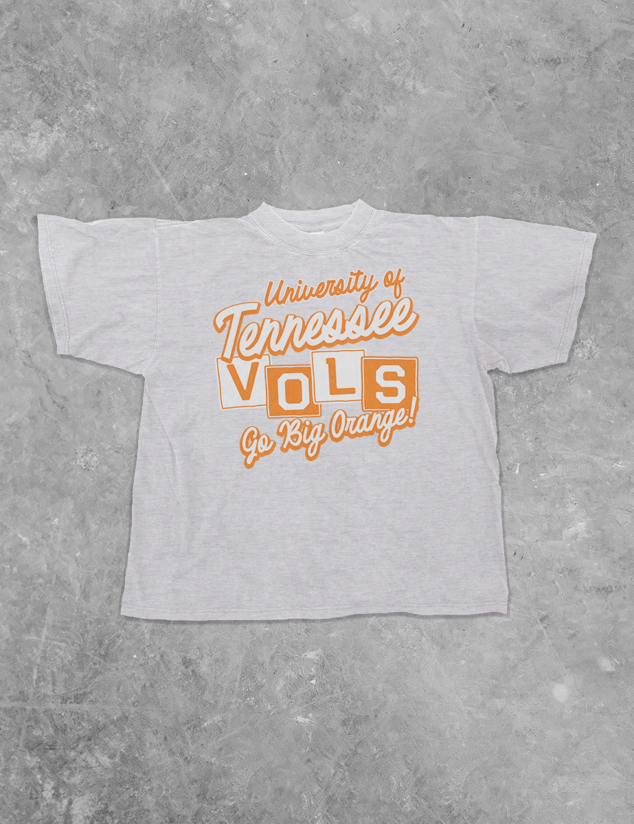 Underground Original Design: VOLS Square Lettering, GBO Boxy Cotton TShirt