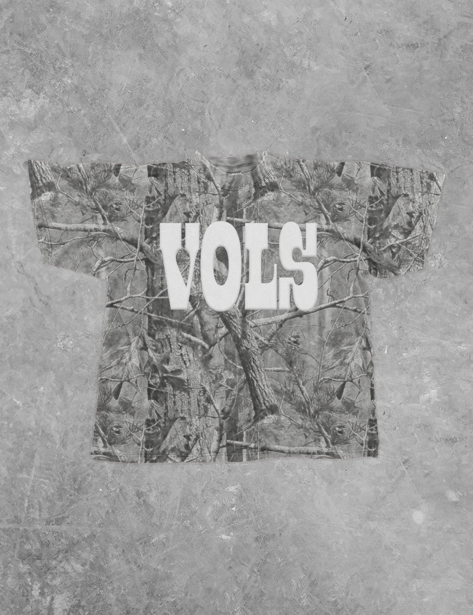 VOLS Western Lettering, Puff Camo Boxy TShirt