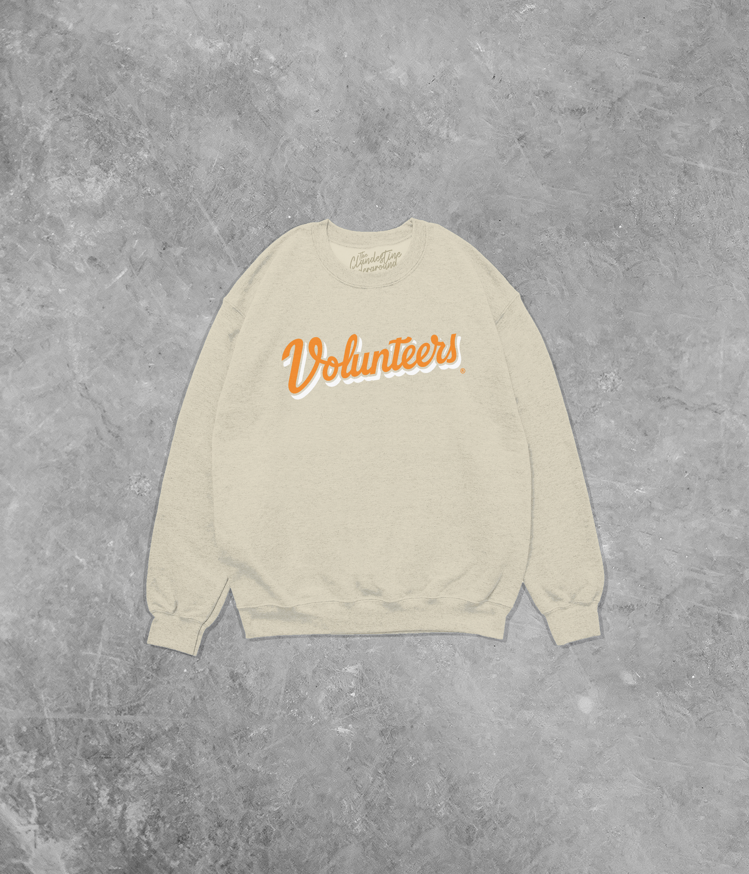 TN Volunteers Script, Game Day Boxy Cotton Sweatshirt