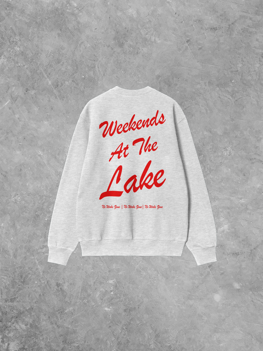 Underground Original Design: Weekends at the Lake Boxy Cotton Sweatshirt