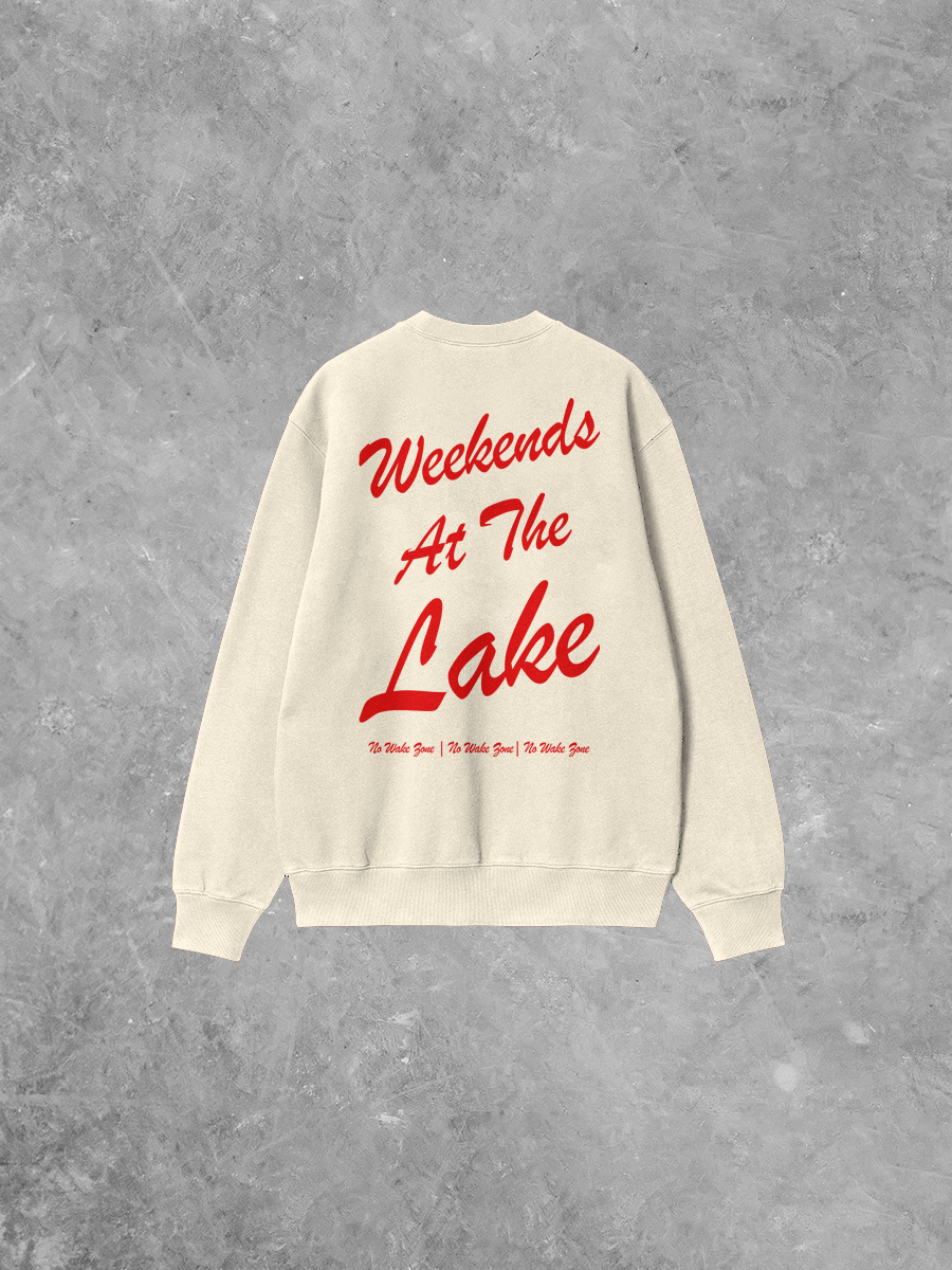 Underground Original Design: Weekends at the Lake Boxy Cotton Sweatshirt