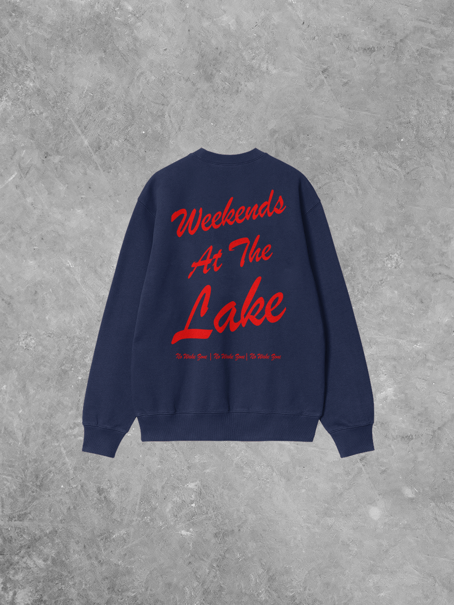 Underground Original Design: Weekends at the Lake Boxy Cotton Sweatshirt