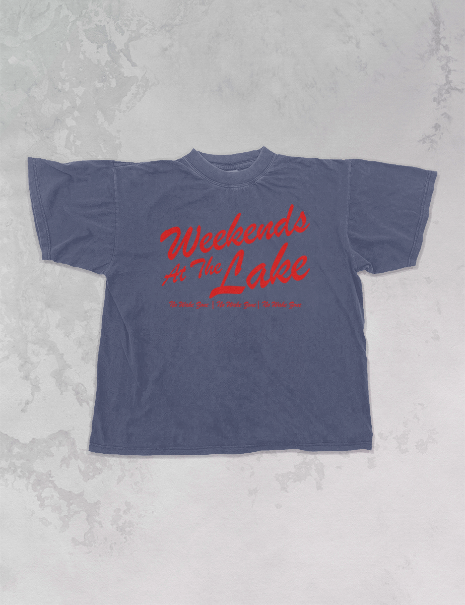 Underground Original Design: Weekends At The Lake, Summer Oversized T-Shirt