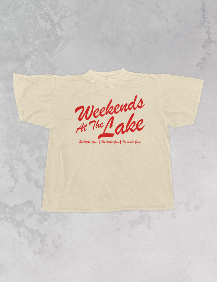Underground Original Design: Weekends At The Lake, Summer Oversized T-Shirt