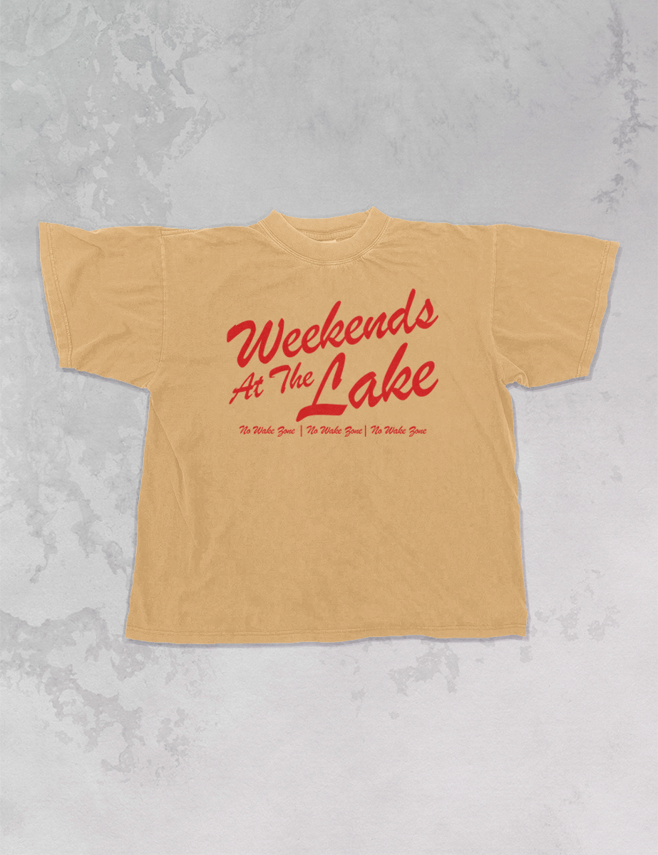 Underground Original Design: Weekends At The Lake, Summer Oversized T-Shirt