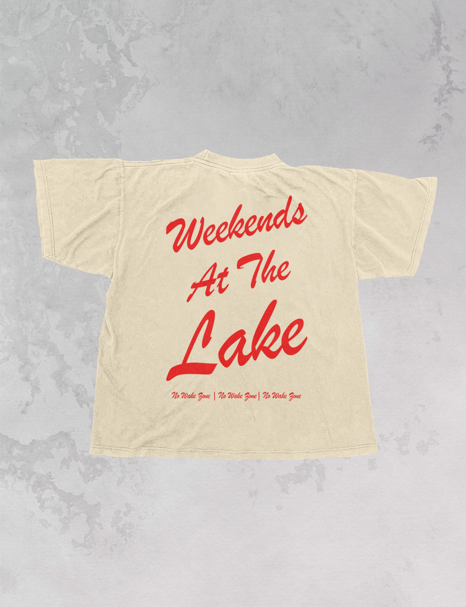 Underground Original Design: Weekends At The Lake, Summer Oversized T-Shirt