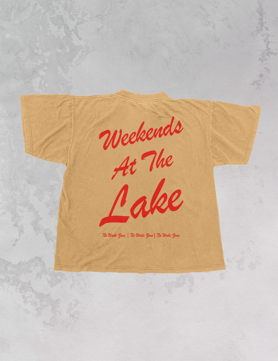 Underground Original Design: Weekends At The Lake, Summer Oversized T-Shirt