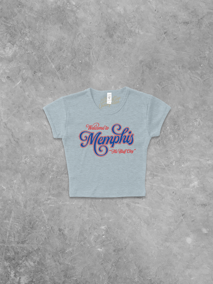 Underground Original Design: Welcome to Memphis, Vintage Sports Micro-Ribbed Baby Tee