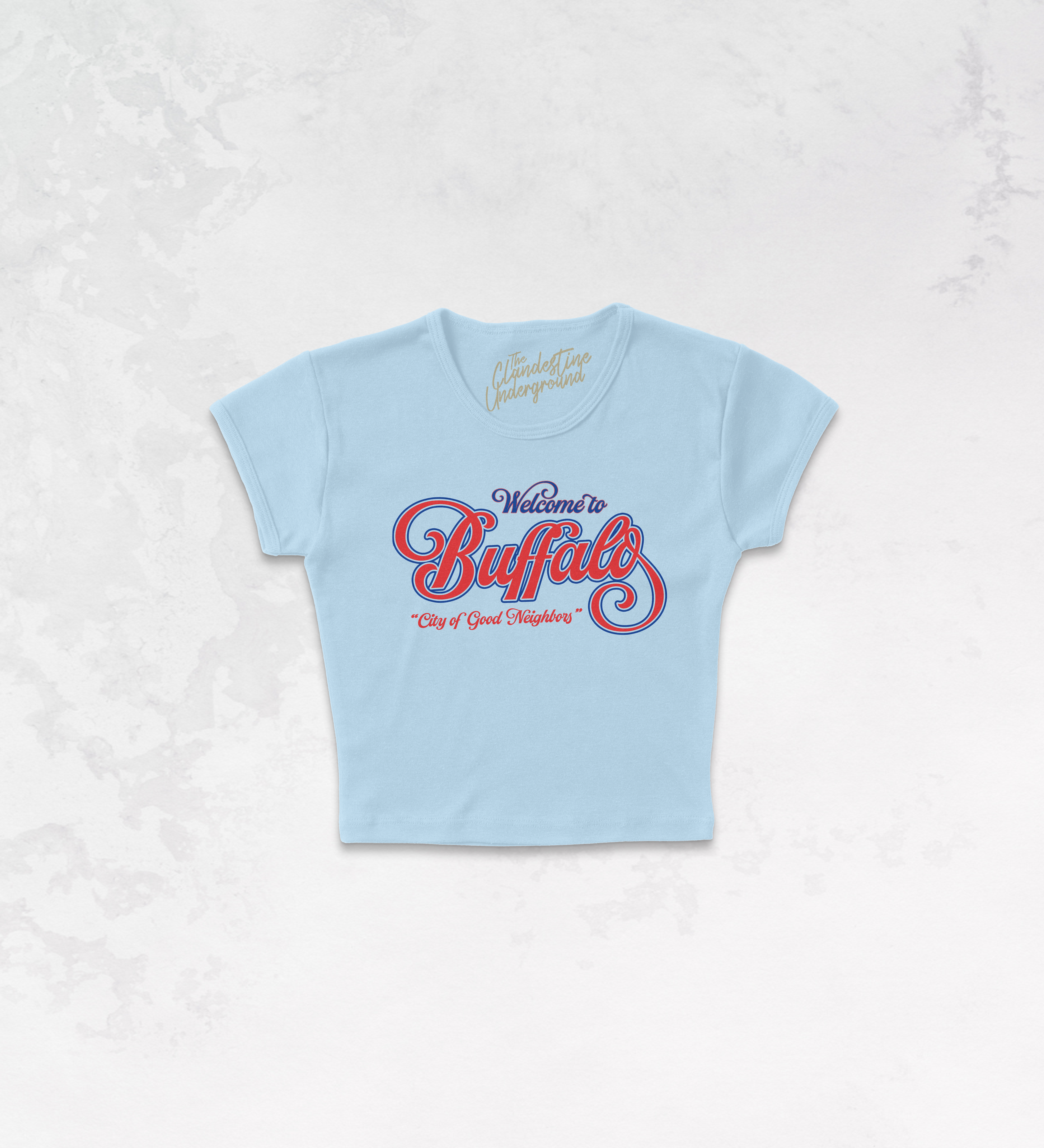 Underground Original Design: Welcome to Buffalo, Vintage Sports Micro-Ribbed Baby Tee