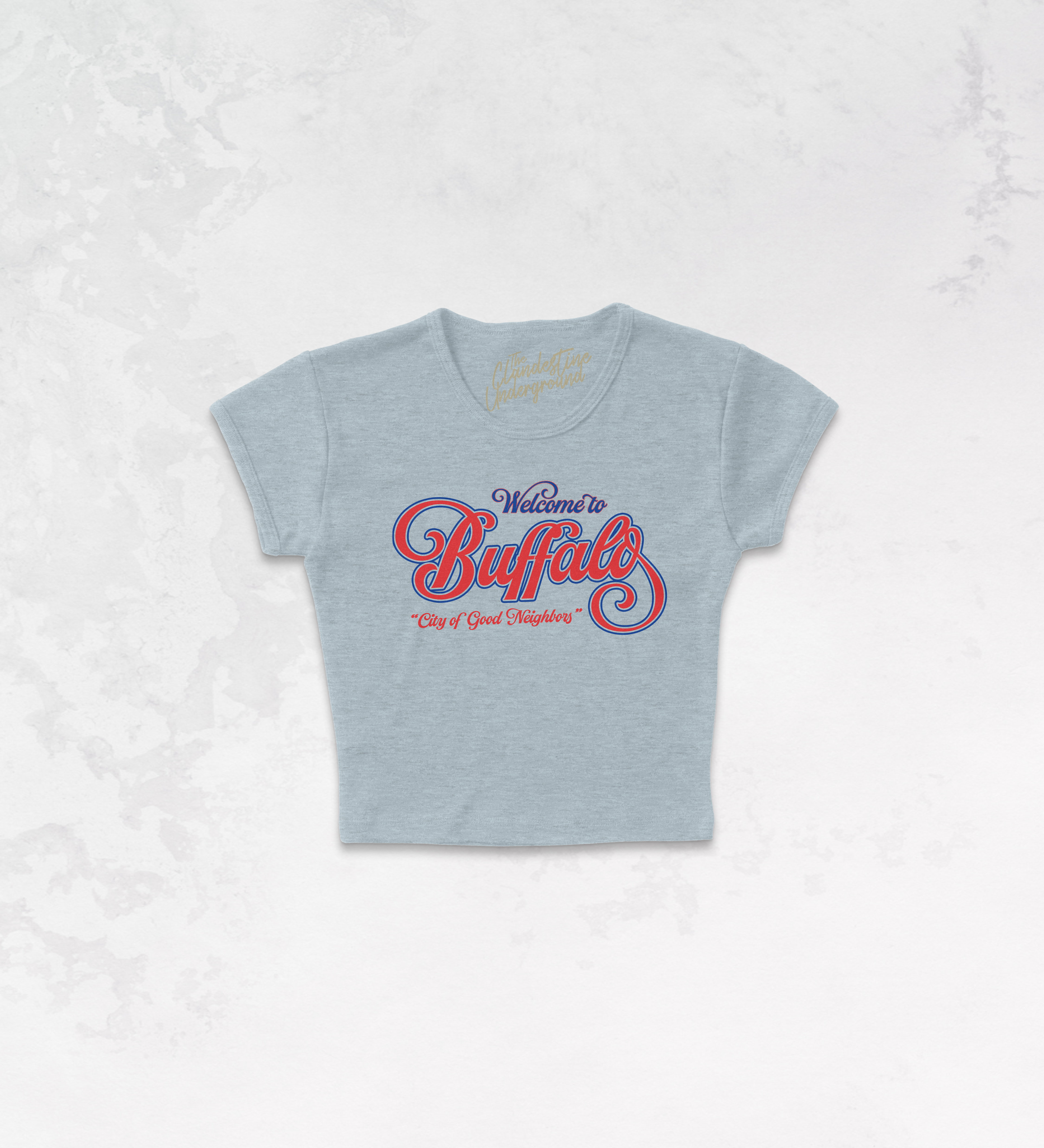 Underground Original Design: Welcome to Buffalo, Vintage Sports Micro-Ribbed Baby Tee