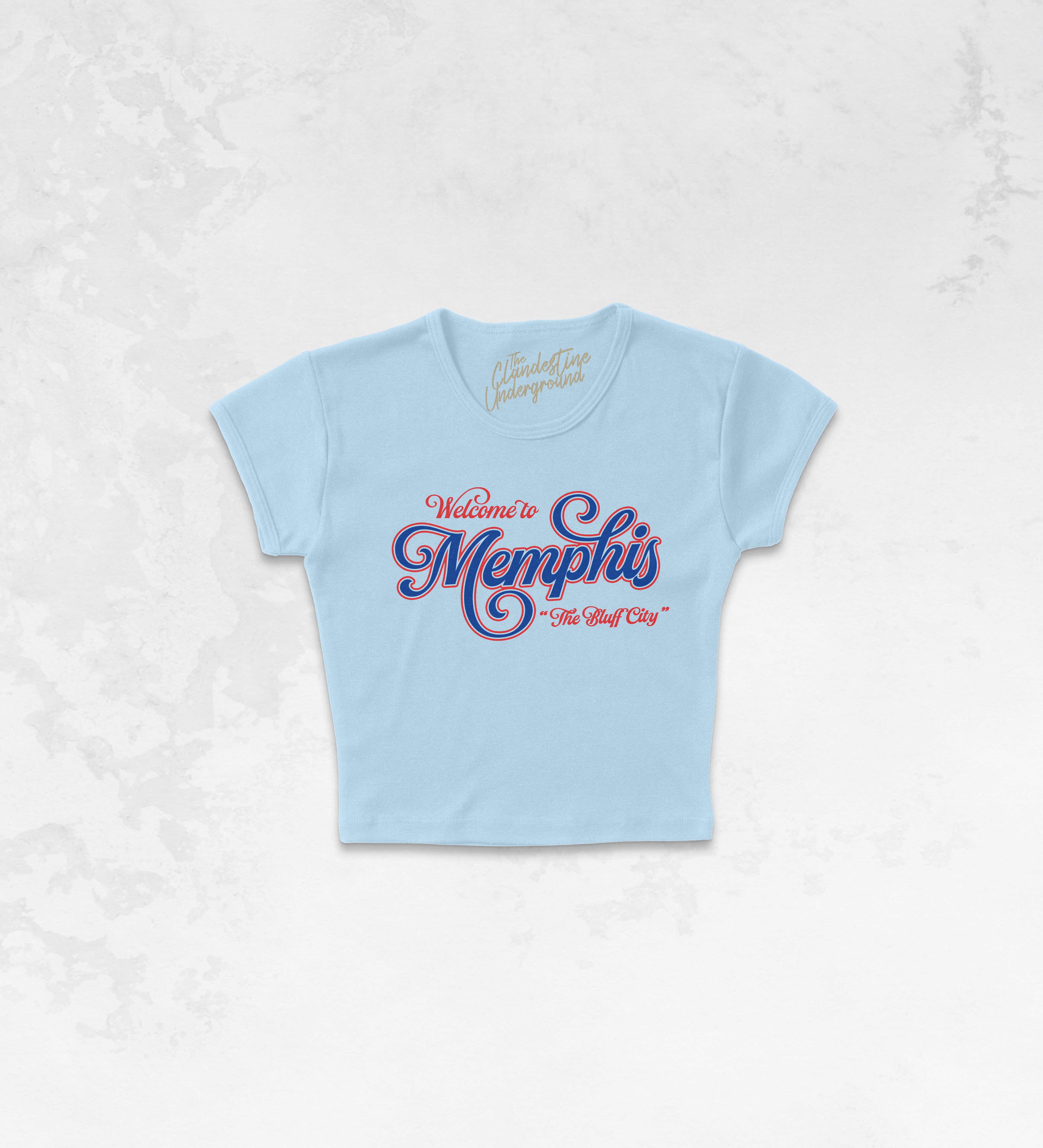 Underground Original Design: Welcome to Memphis, Vintage Sports Micro-Ribbed Baby Tee