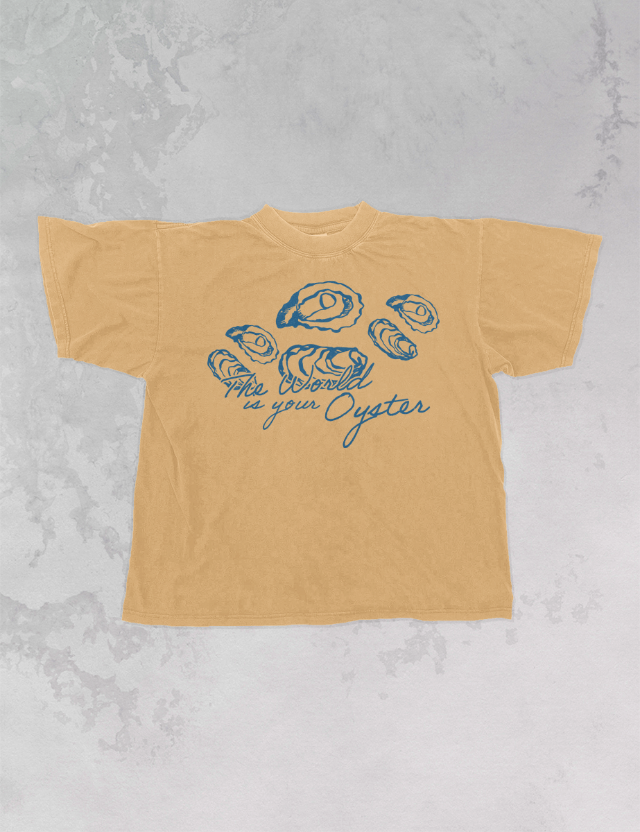 Underground Original Design: The World is Your Oyster Oversized TShirt