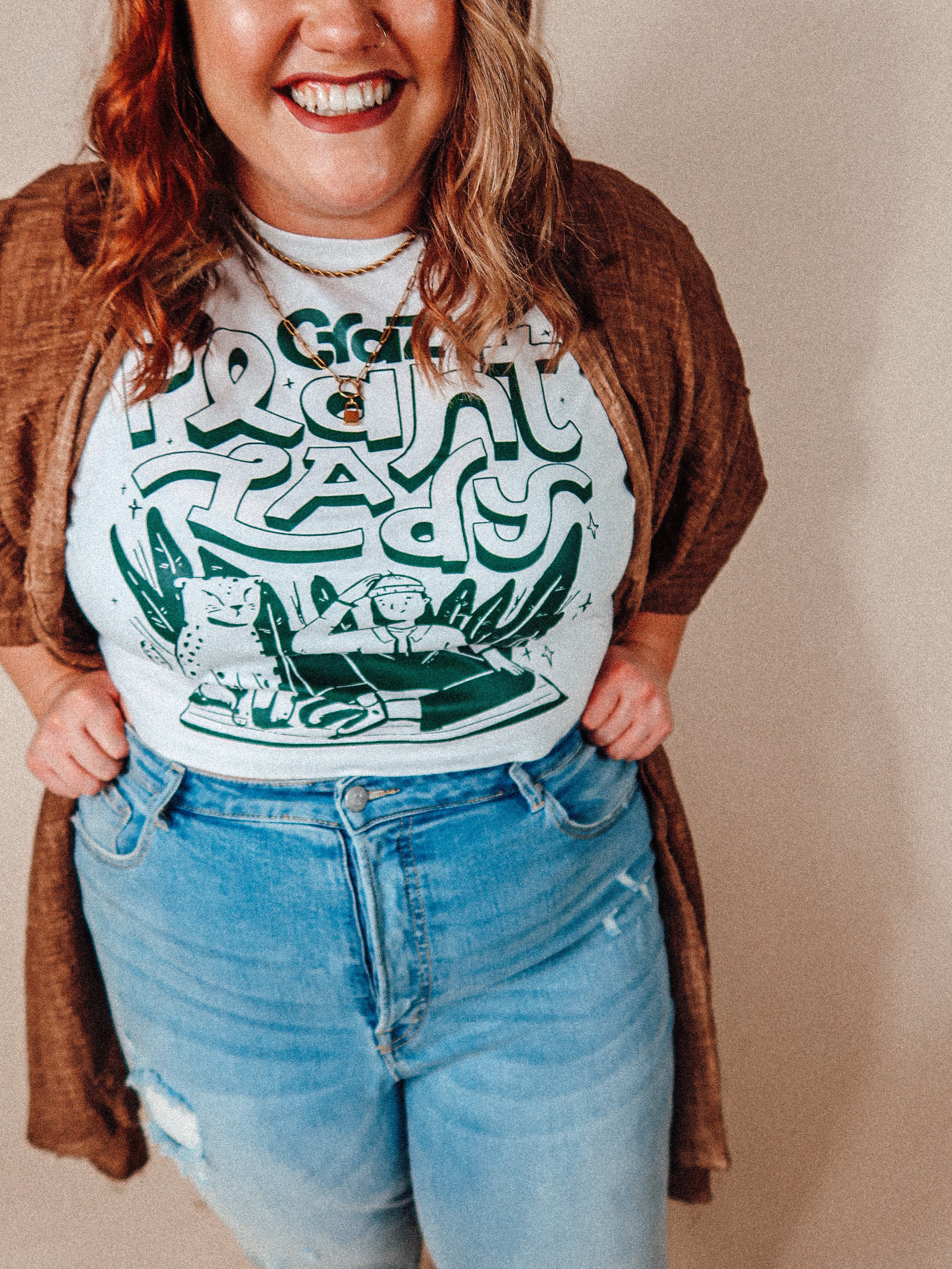 Underground Original Design: Crazy Plant Lady Cropped Tee