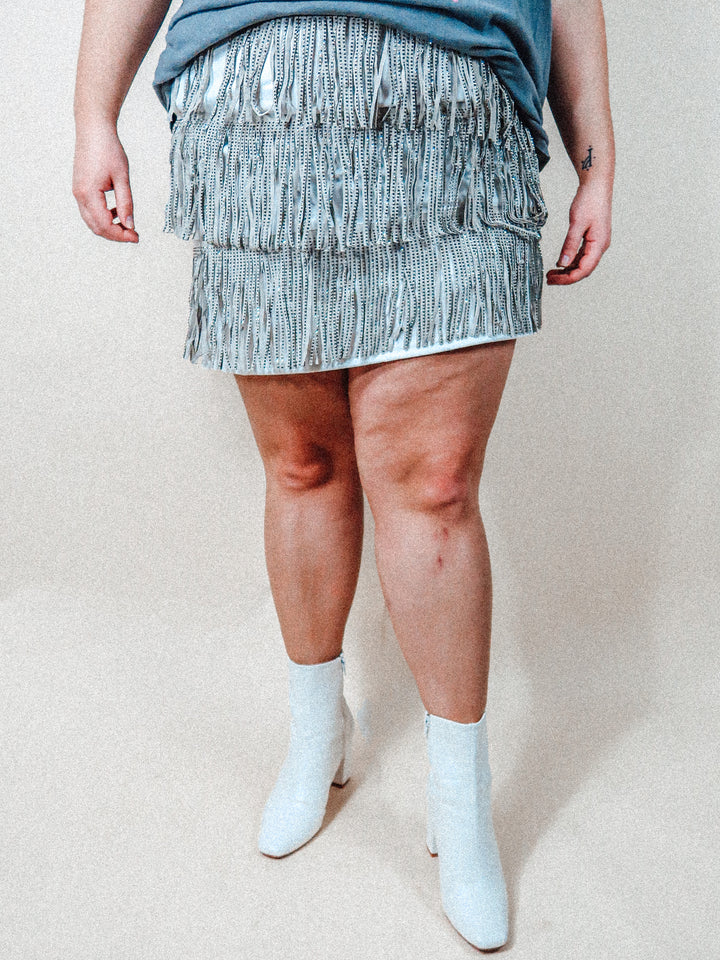 Adrian Festival Fringe Skirt | Curvy