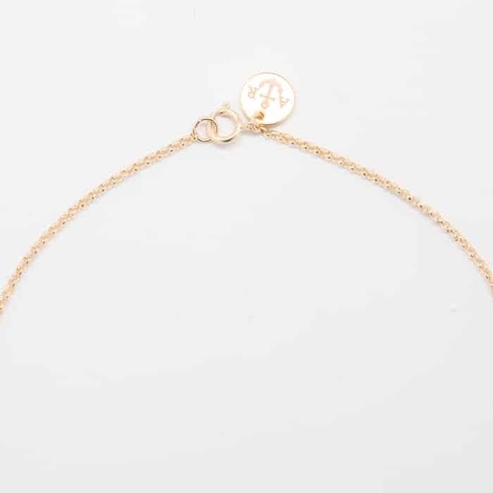 Gold Hammered Curved Bar Necklace