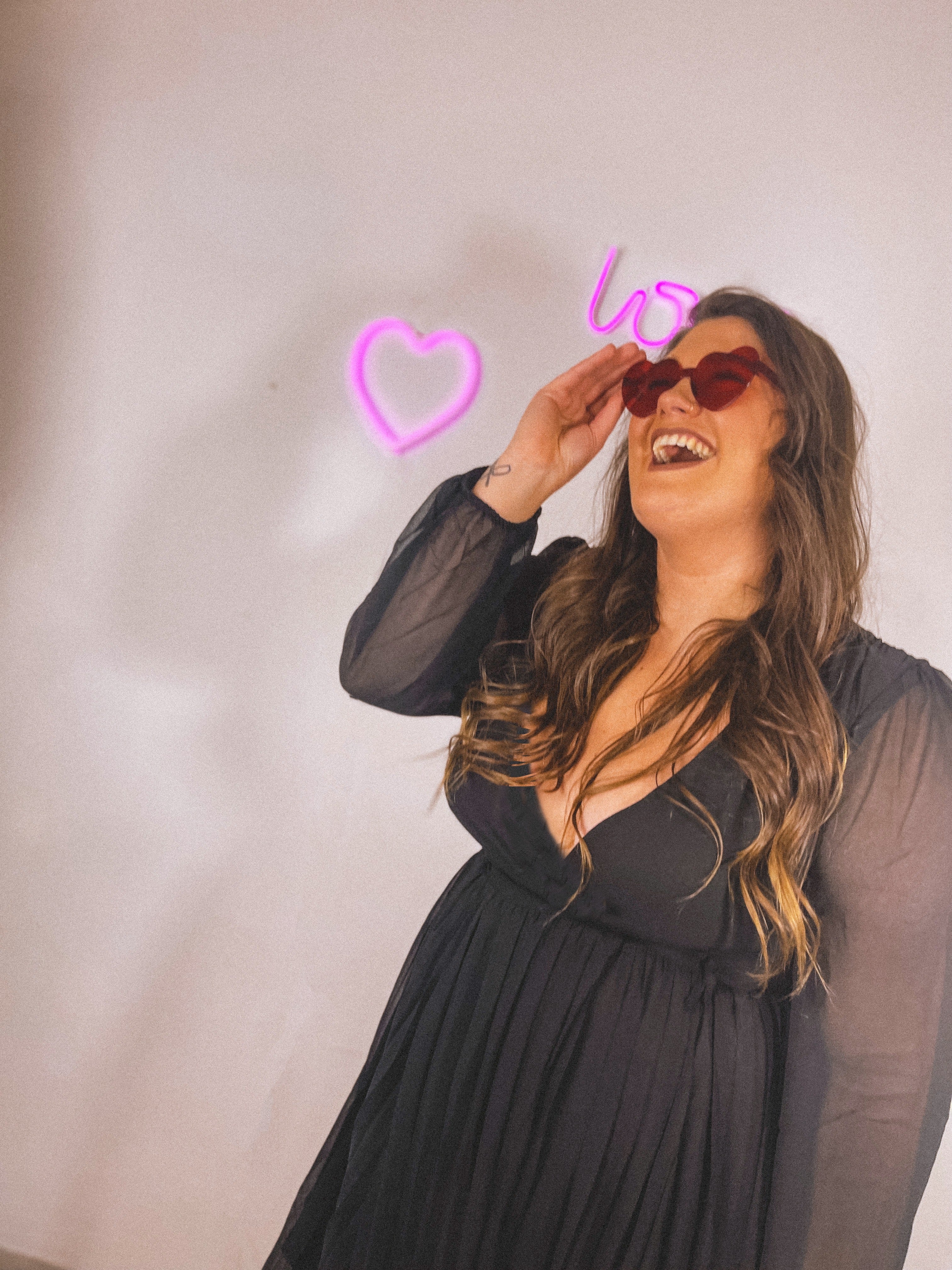 Long Sleeve Wrap Dress | Curvy