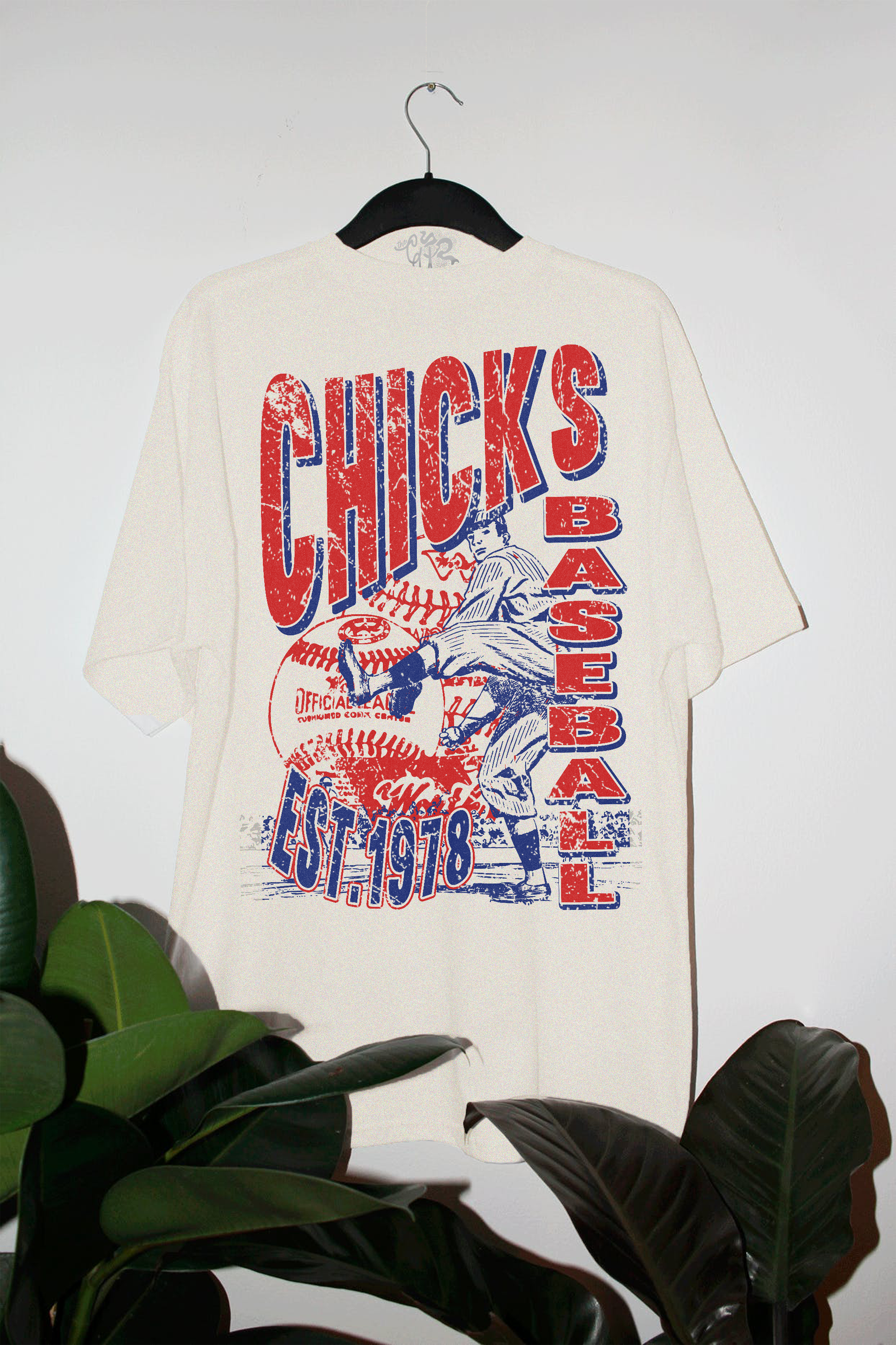 Underground Original Design:Chicks Baseball Oversized TShirt
