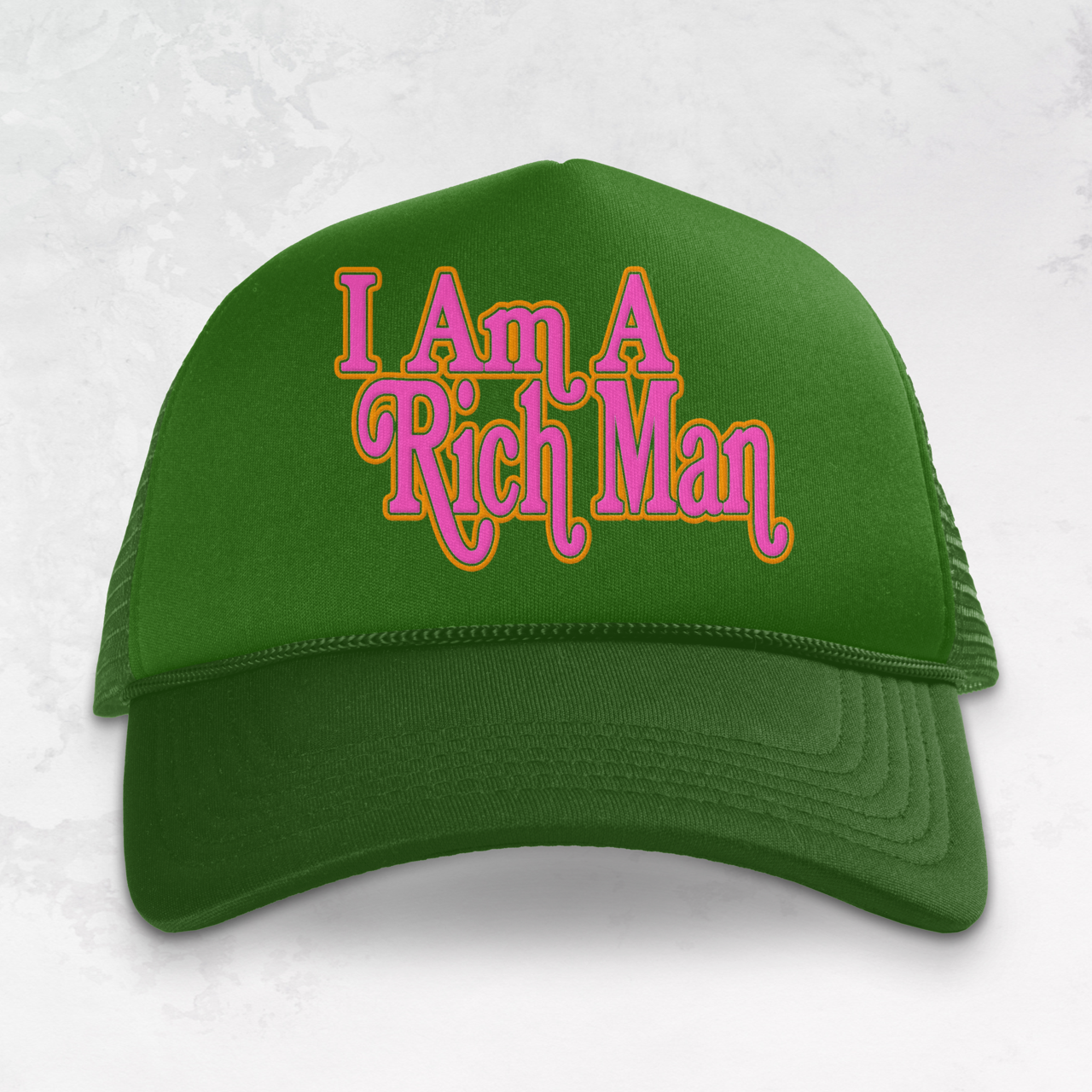 Underground Original Design: I Am A Rich Man Trucker Hat