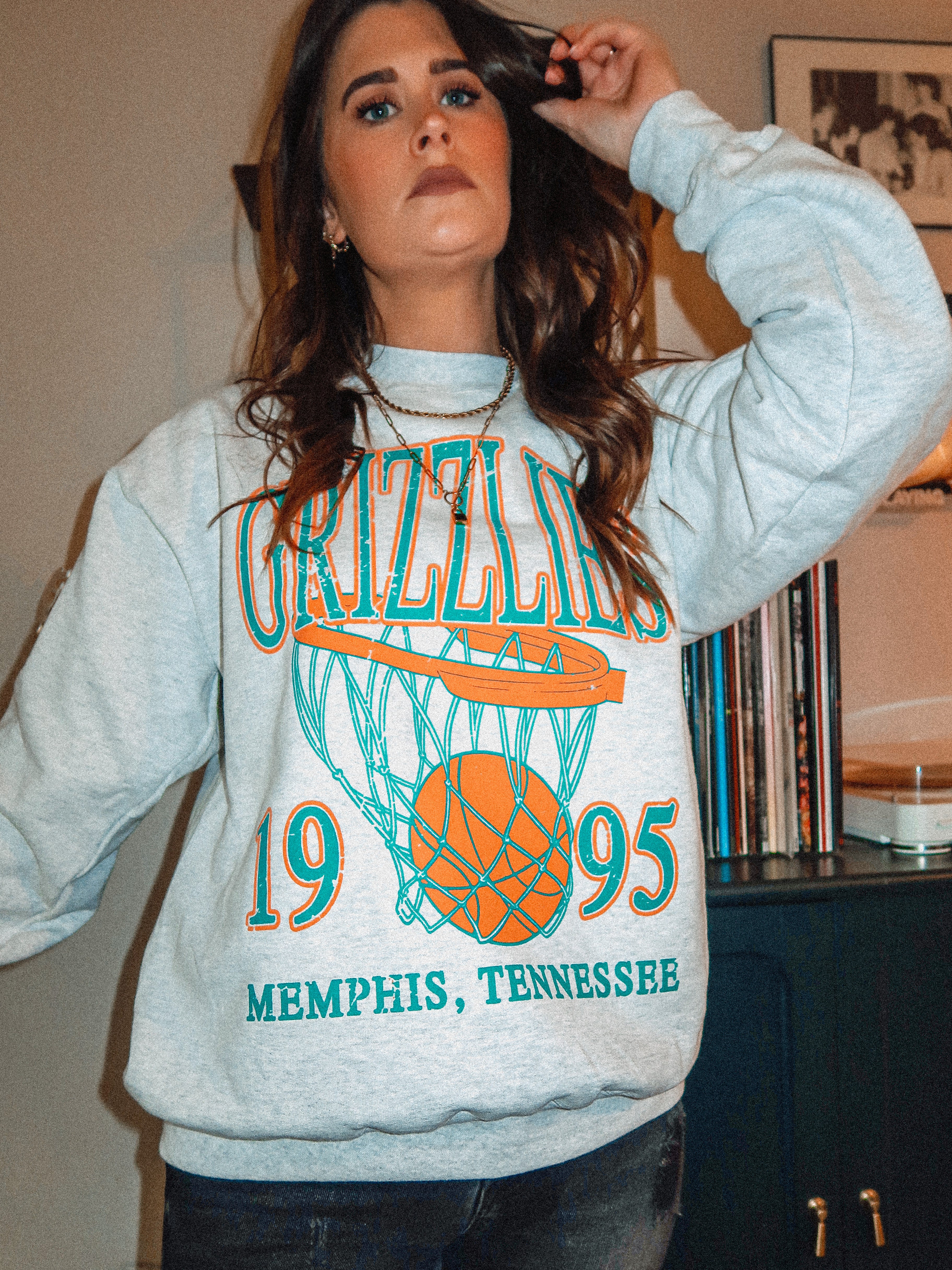 Underground Original Design: Memphis Basketball Oversized 90s Sweatshirt