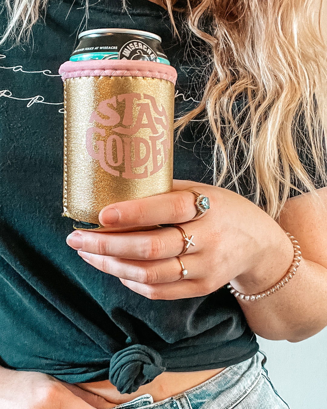 Stay Golden - Metallic Can Coolers - the Clandestine Underground