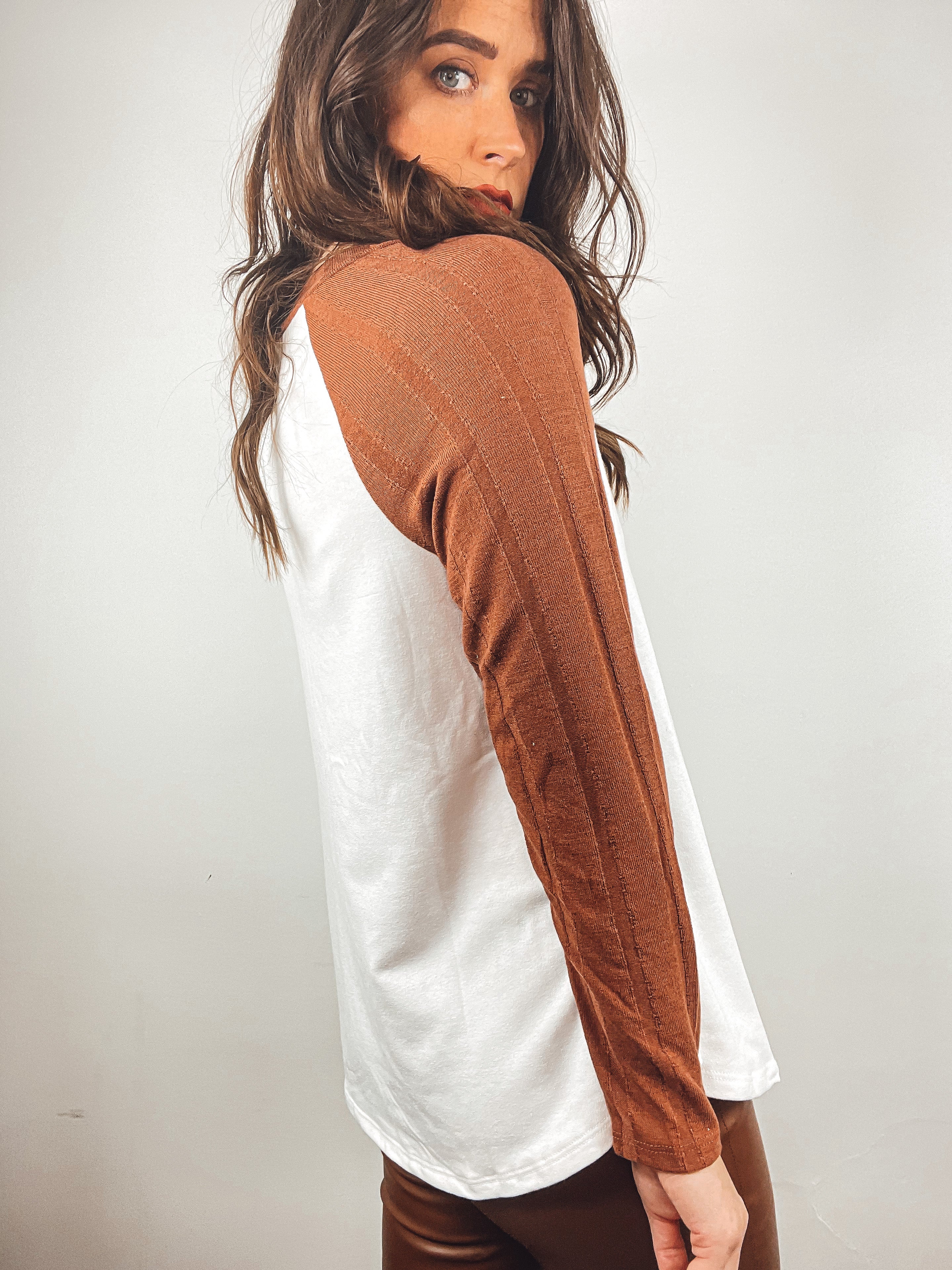 Cozy Oversized Raglan Top