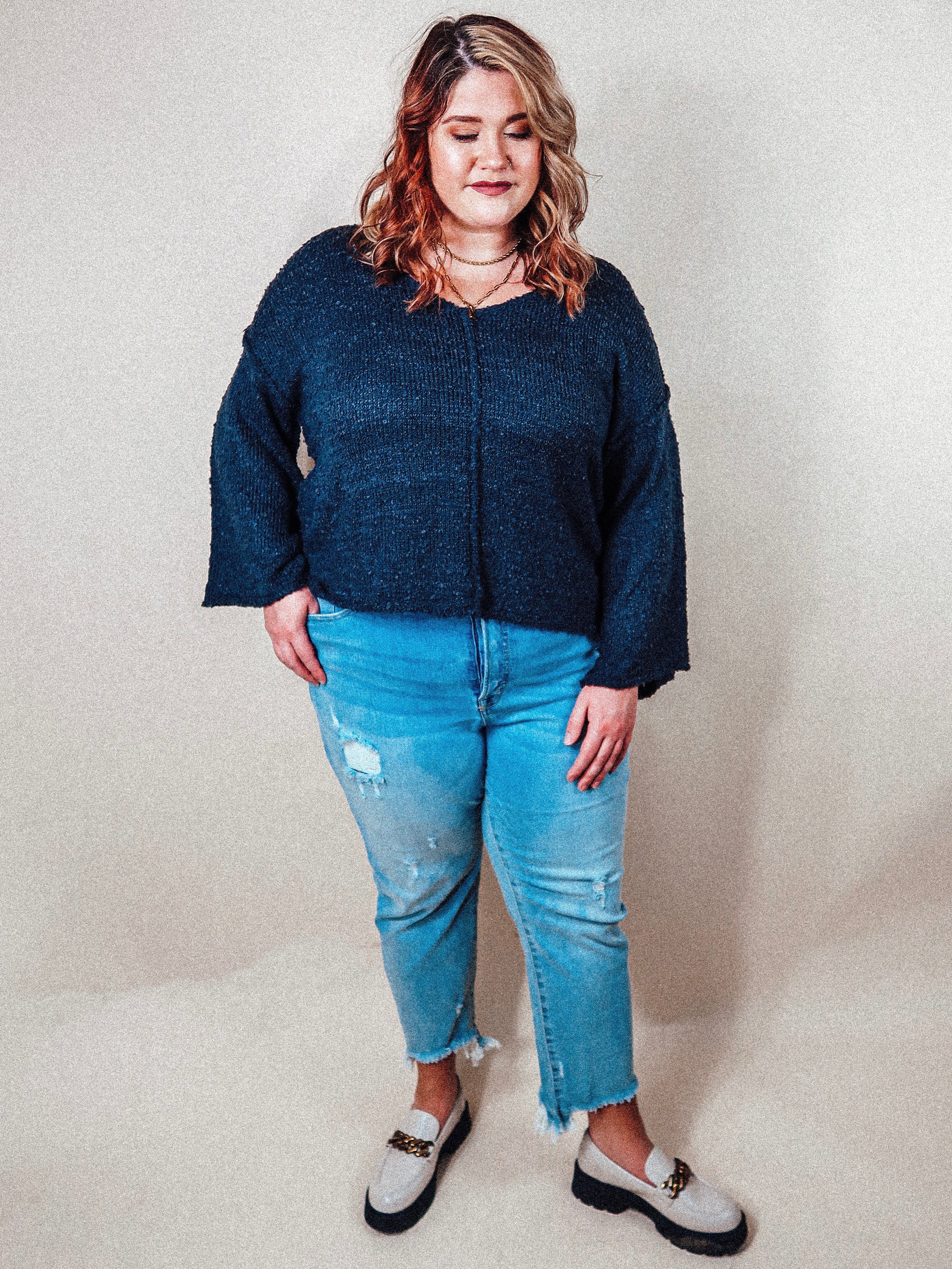 JJ Charcoal Sweater | Curvy