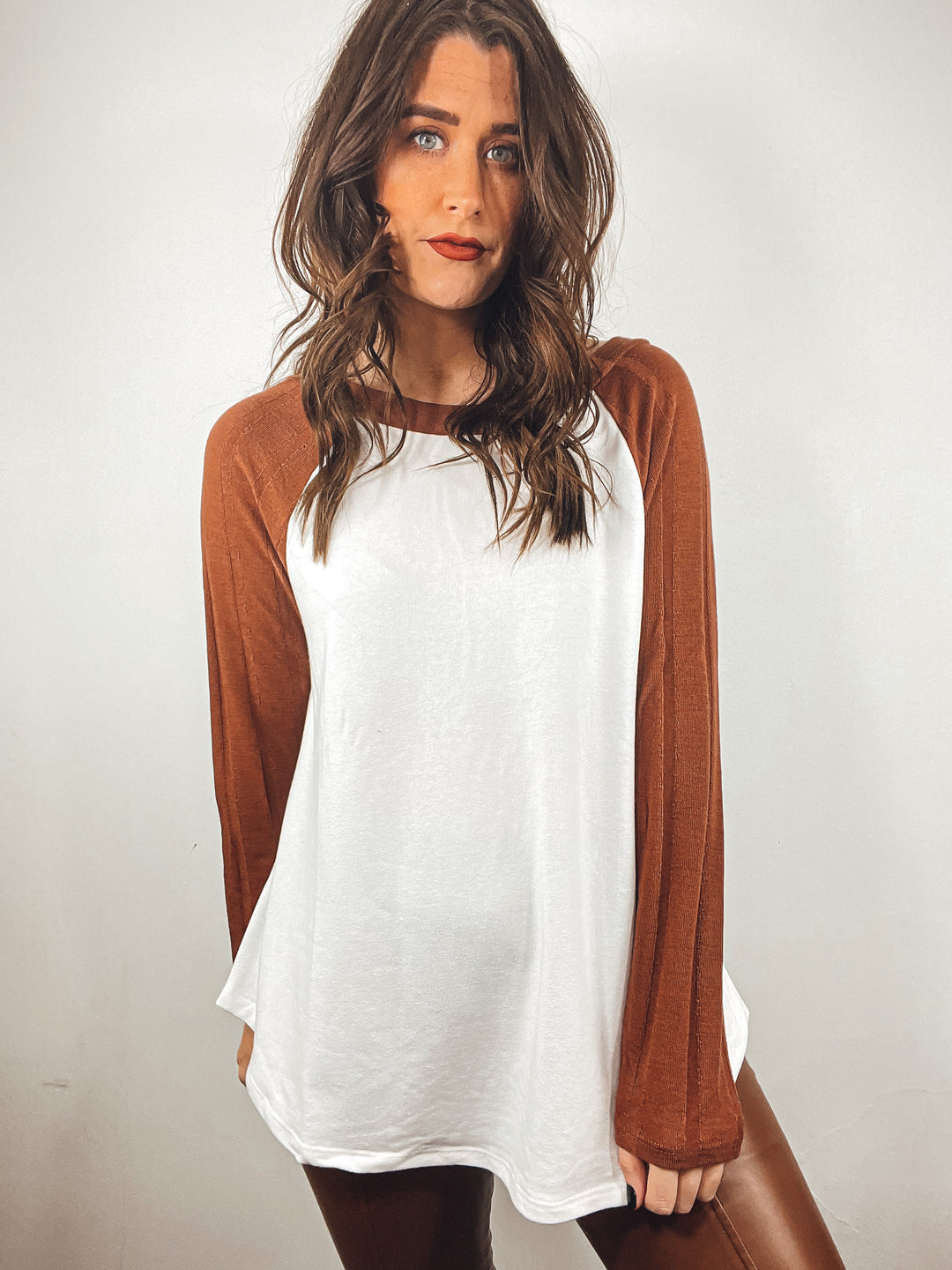 Cozy Oversized Raglan Top