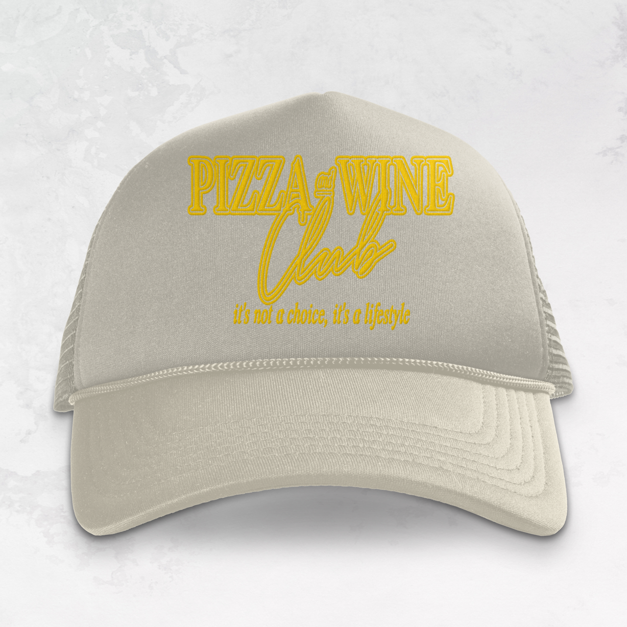 Underground Original Design: Pizza & Wine Club Trucker Hat